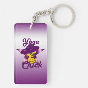 Yoga Chick #9 Key Ring