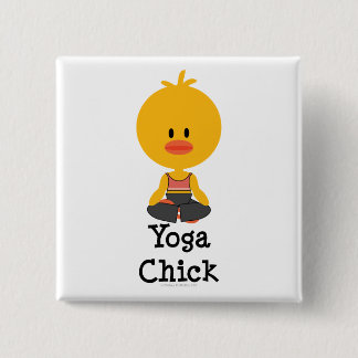 Yoga Chick Button