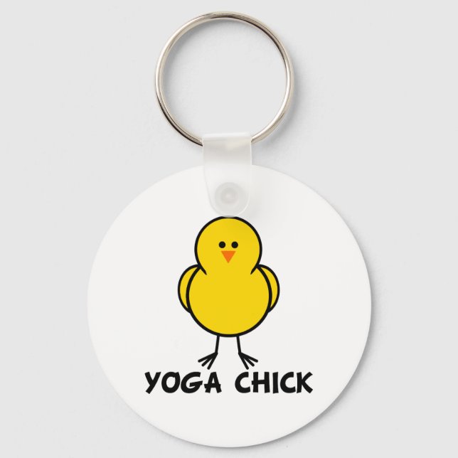 Yoga Chick Key Ring (Front)