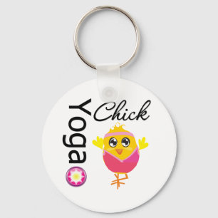 Yoga Chick Key Ring