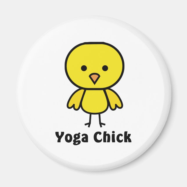 Yoga Chick Magnet (Front)
