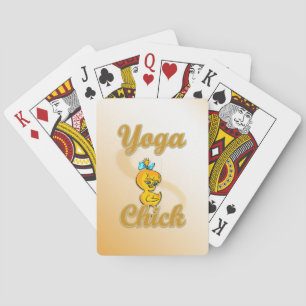 Yoga Chick Playing Cards