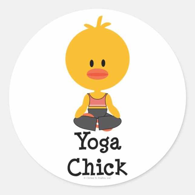 Yoga Chick Stickers (Front)