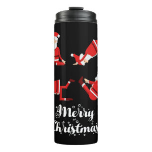 Yoga Christmas Fitness Thermal Tumbler
