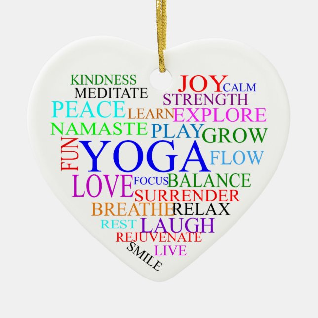 Yoga Christmas Ornaments (Front)