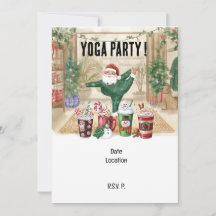 Yoga Christmas Santa Claus instructor