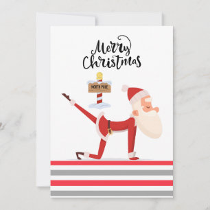 Yoga Christmas Santa Claus posing Yoga Holiday