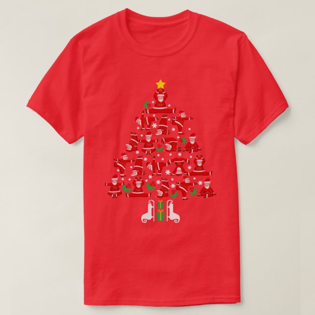 Yoga Christmas T-Shirt (Design Front)