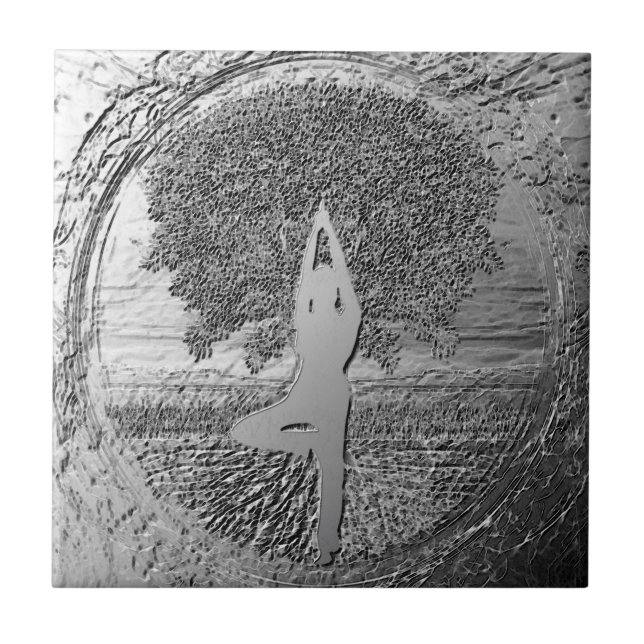 Yoga Chrome Tree of Life Tile (Front)