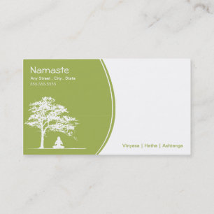 Yoga Class Business Card loyalty card