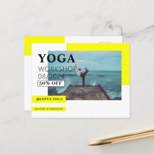 Yoga Class Business Postcard