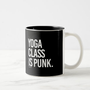 Yoga class is punk - Yoga Fitness -.png Two-Tone Coffee Mug