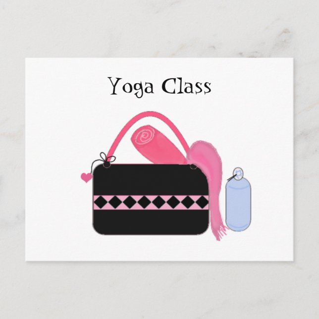 Yoga Class with Yoga Gear Postcard (Front)