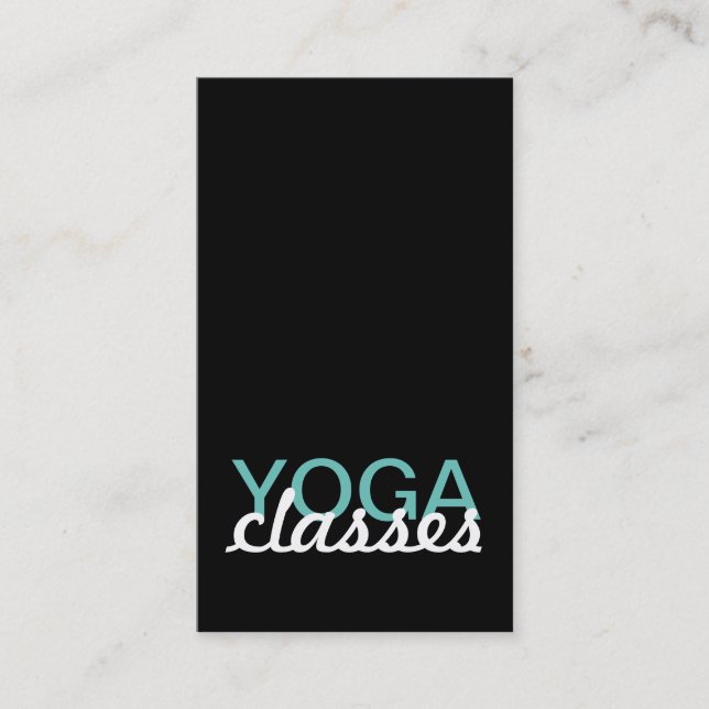 yoga classes punch card (Front)