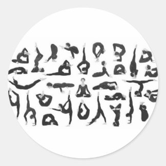 Yoga Classic Round Sticker
