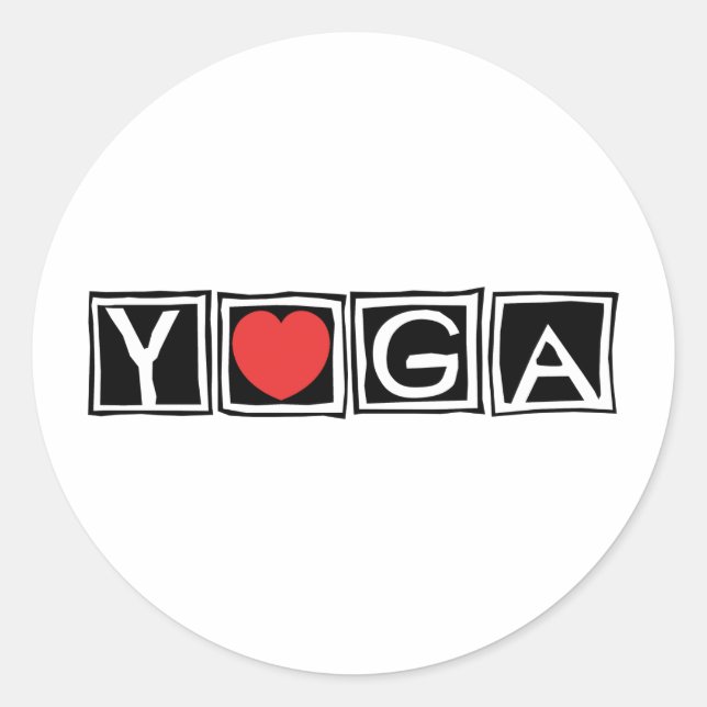 Yoga Classic Round Sticker (Front)