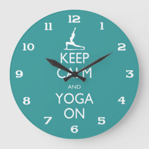 Yoga Clock - Keep Calm and Yoga ON