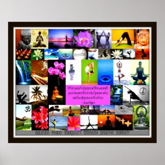 Yoga Collage Poster
