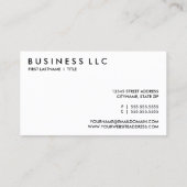 yoga. (colour customisable) business card (Back)