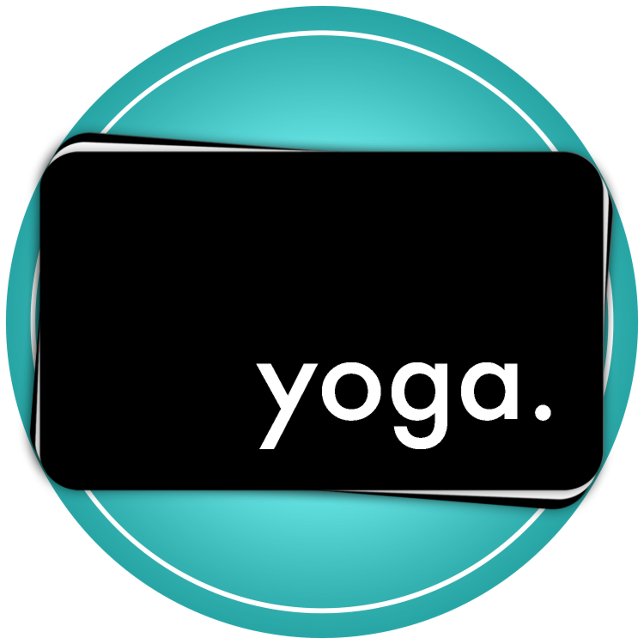 yoga. (colour customisable) business card