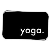yoga. (colour customisable) business card
