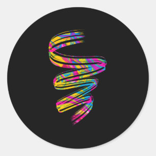 Yoga Colourful Namaste Nirvana Meditation Zen Gift Classic Round Sticker