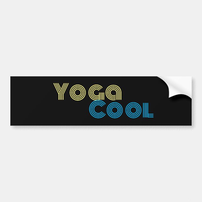 Yoga Cool Bumper Sticker (Front)