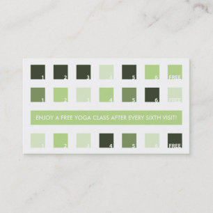 YOGA customer appreciation (mod squares) Loyalty Card