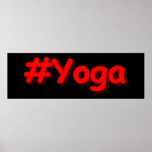 "#Yoga" Cute Design. Buy Now Poster