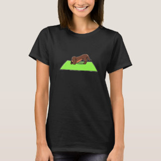 Yoga Dachshund Meditation Yoga Dog T-Shirt