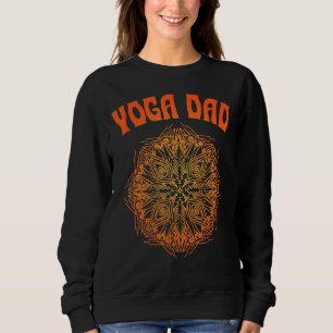 Yoga Dad Psychedelic Mandala Illustration Father M Sweatshirt