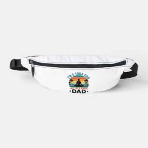 Yoga Dad Vintage Sunset Funny Father Shirt Design_ Bum Bags
