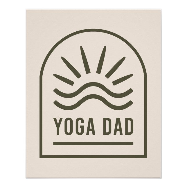 Yoga dad zen spiritual yogi boho aesthetic poster (Front)