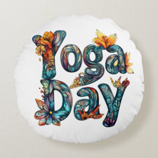 Yoga Day Decorative Pillow