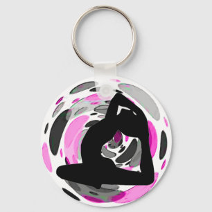 Yoga Diva Keychain