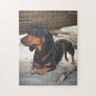 Yoga dog jigsaw puzzle
