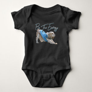 Yoga Downward Dog - Be The Energy Quote Baby Bodysuit