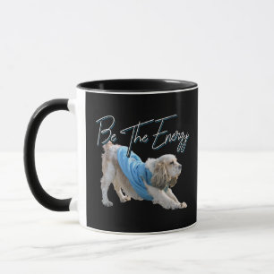 Yoga Downward Dog - Be The Energy Quote Mug