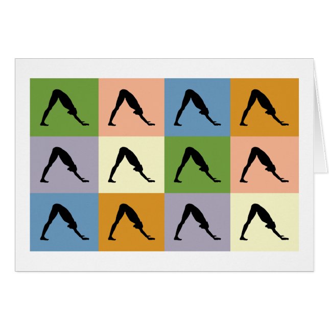 Yoga Downward Facing Dog (Front Horizontal)