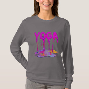 Yoga dripping paint design T-Shirt