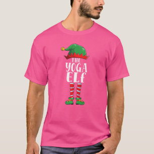 Yoga Elf Funny Matching Family Group Christmas Paj T-Shirt