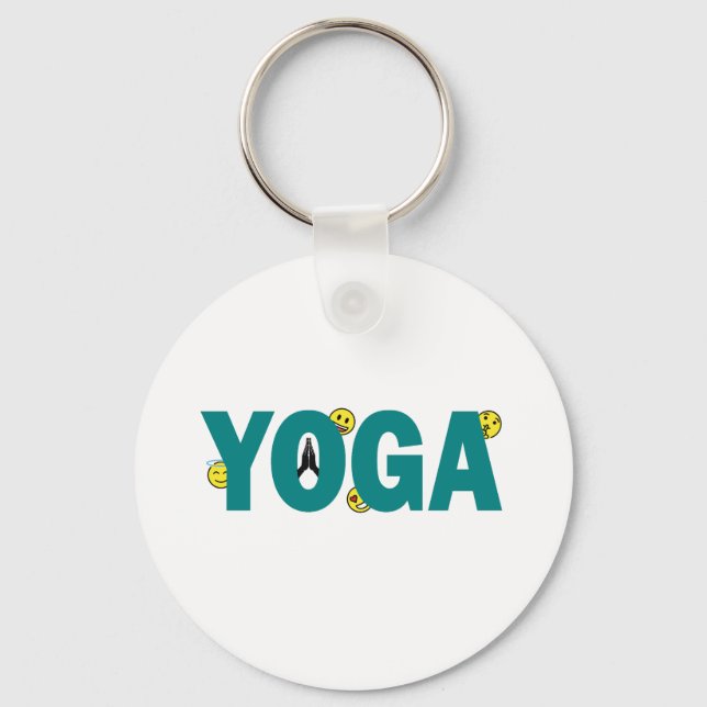 Yoga Emoji Keychain (Front)