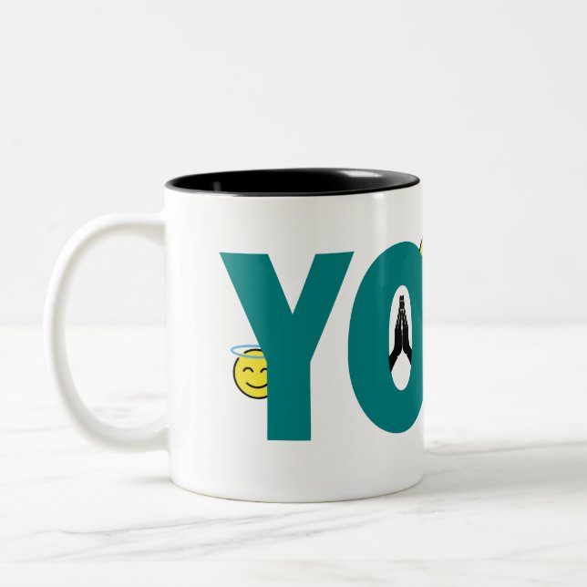 Yoga Emoji Mug (Left)