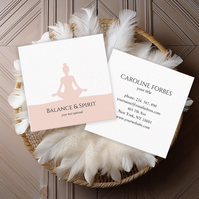 Yoga Energy Wellness Business Card (Creator Uploaded)