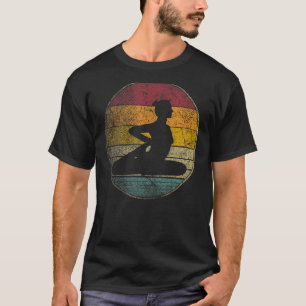 Yoga Exercise Gym Train Training Vintage Retro 70s T-Shirt