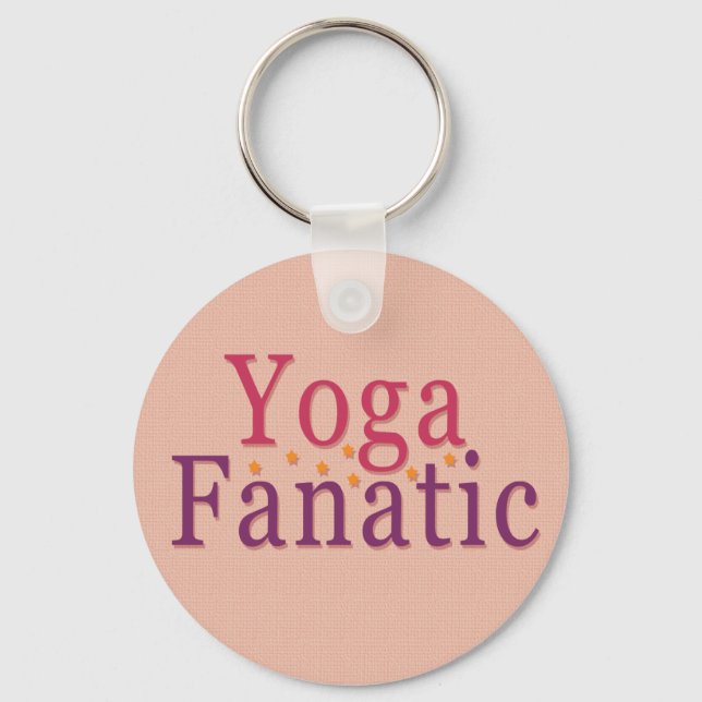 Yoga Fanatic Key Ring (Front)