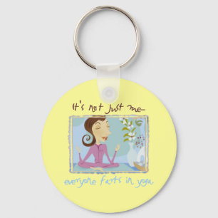 Yoga Farting Key Ring
