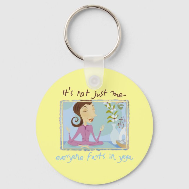 Yoga Farting Key Ring (Front)