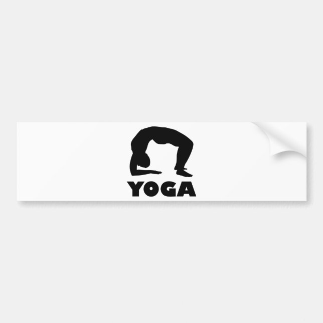 Yoga Figure Bumper Sticker (Front)