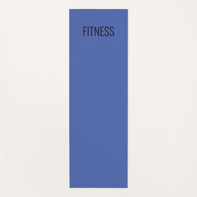 Yoga "FITNESS' mat/blue Yoga Mat (Front)